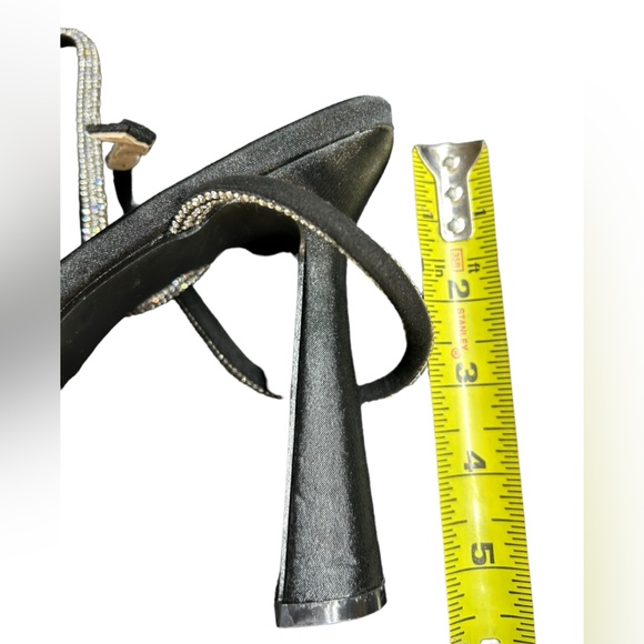 JENN ARDOR Women's Ankle Strap Pumps Crystal embelished platform high heels - Picture 6 of 9